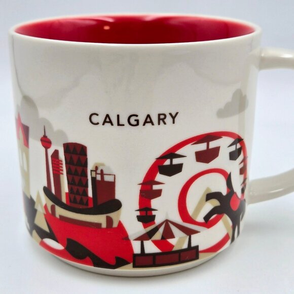 Starbucks Calgary You Are Here Series Mug Cup Coffee 2017 Alberta Canada Read - Picture 4 of 10